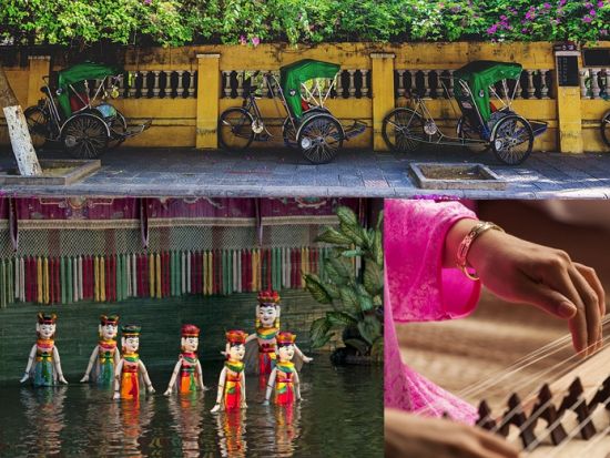 水上人形劇鑑賞＆シクロ乗車体験　観光ツアー ＜夕方／日本語ガイド／夕食付き＞