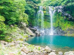 Korea_Jeju_island_cheonjeyeon_waterfalls_ shutterstock_1078855544