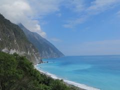 Taiwan Qingshui Cliff blue sea and blue sky