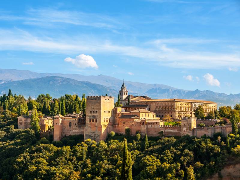 Spain, Granada, Alhambra Palace