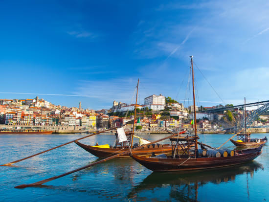 Portugal_Porto_boat_wine barrel_shutterstock_156924158
