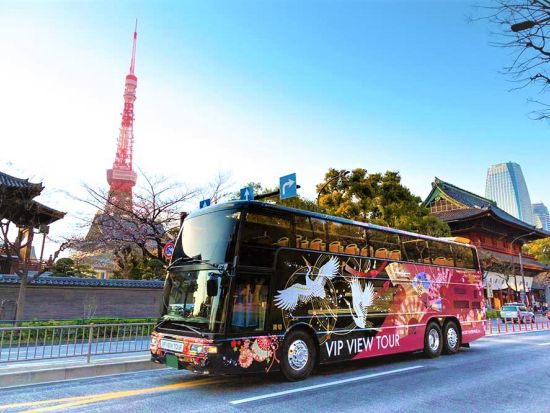 2階建てオープントップバス 屋根のないバスで東京観光 選べる2コース＜午後・夕方＞
