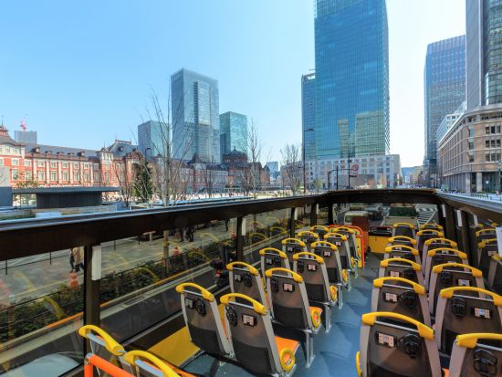 【3/20～4/5限定】2階建てオープンバス 都内の桜の名所を巡る！千鳥ヶ淵＋隅田川＋上野公園＋靖国神社など 浅草下車プラン有＜東京駅発日本橋or浅草着＞