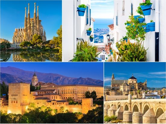 日本語ガイド同行！スペイン周遊6泊7日　マドリード＆コルドバ＆セビリア＆グラナダ＆バルセロナ ＜金曜出発／マドリード発バルセロナ着＞by ミカミトラベル