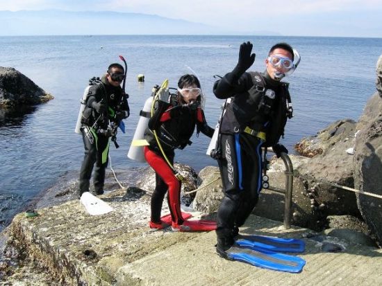体験ダイビング 初島 1.5時間で水中世界を楽しむ！スケジュールをアレンジしやすい現地集合・解散＜ビーチ／1ダイブ＞by マリンボー 