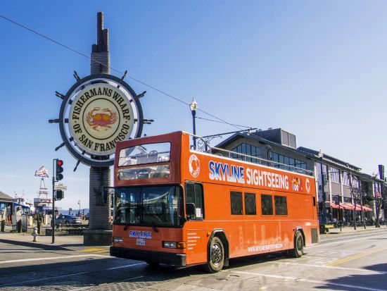 サンフランシスコ 乗り降り自由バス　チケット予約 ＜日本語オーディオガイド付き＞