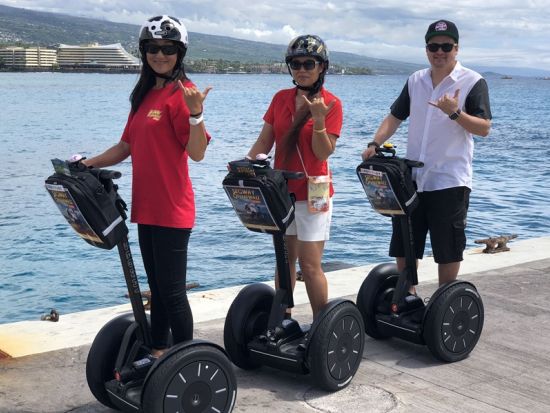 ハワイ島　セグウェイで巡るカイルア・コナ名所散策ツアー！サンセットプランあり＜英語ガイド＞