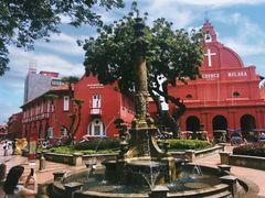 victorian fountain in front of ChristChurch Melaka
