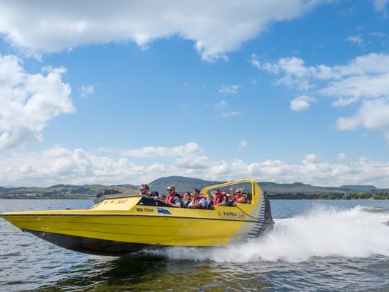 ジェットボート＆パラセーリング　ロトルア湖で人気のアクティビティを満喫！＜ロトルア発＞の写真5