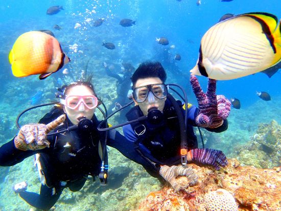 【青の洞窟＆絶叫アクティビティ】ボートでGO！青の洞窟体験ダイビング＆絶叫ウォータートイ★GoPro水中写真★専属水中ガイド★自社専用ボート