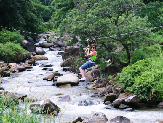 【クラビ発】ラフティング＋象トレッキング or ATV体験 日帰りアドベンチャーツアー＜送迎付／英語ガイド＞