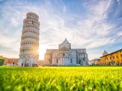 pisa, leaning tower, cathedral, italy