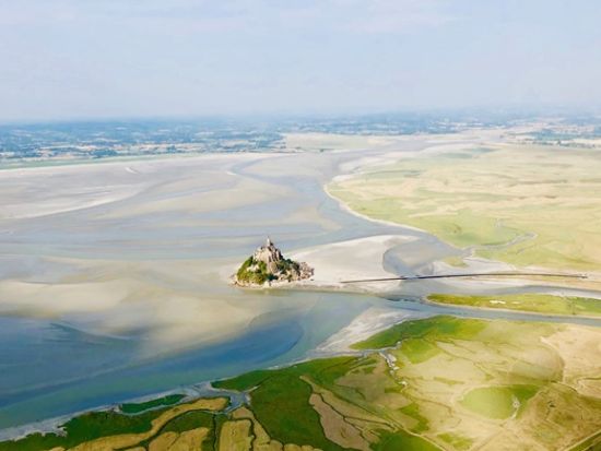 世界遺産モンサンミッシェル　ウルトラライトプレーン遊覧飛行 ＜フライト時間20分／日本語アシスタント／現地集合・解散＞