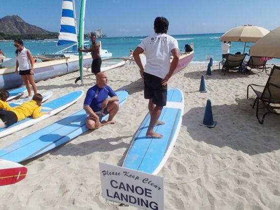 ワイキキビーチ　SUP体験 ＜1時間／グレーズビーチ ＞