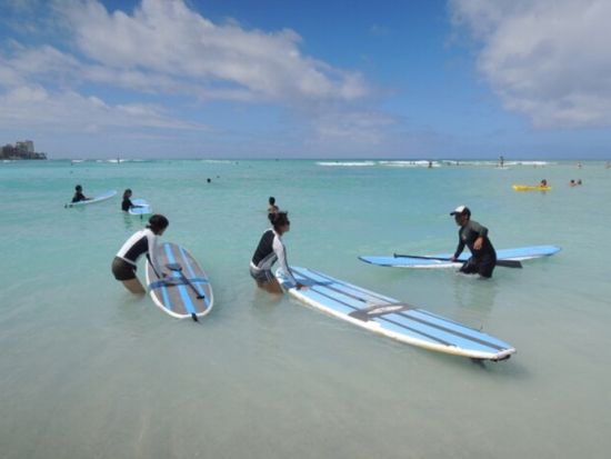 ワイキキビーチ　SUP体験 ＜1時間／グレーズビーチ ＞