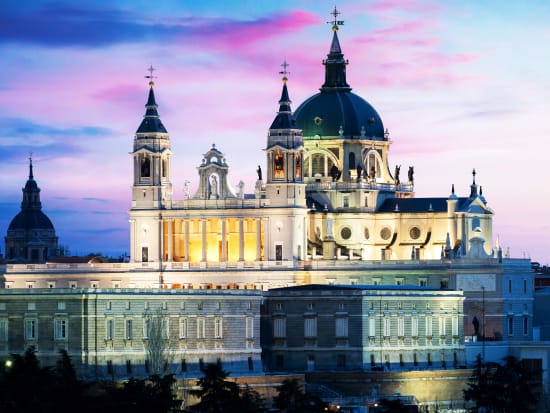 Spain_Madrid_Royal Palace_Night View_shutterstock_1079990429