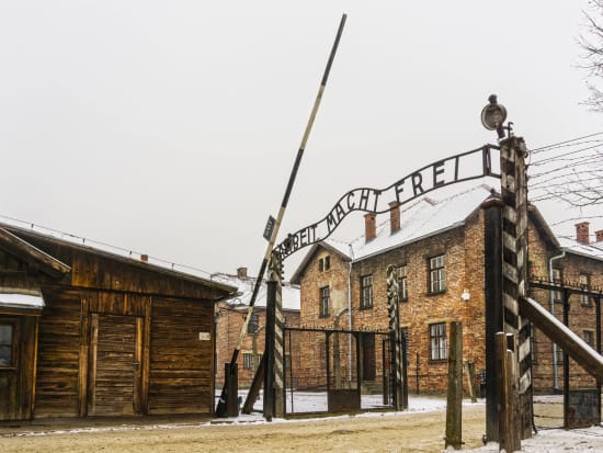 Auschwitz-Birkenau Concentration Camp Entrance