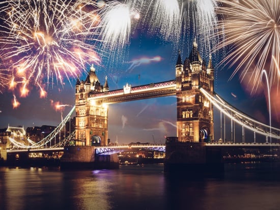 london bridge, new year's eve, fireworks