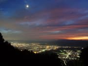 Night view from mountaintop