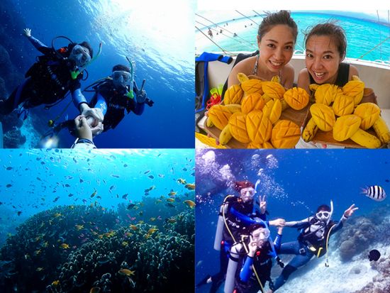 体験ダイビング  お魚ガイドと行くヒルトゥガン島orナルスアン島 水中写真プレゼント付き＜ボート／1ダイブ／GoProオプションあり＞by マリンハウスシーサー