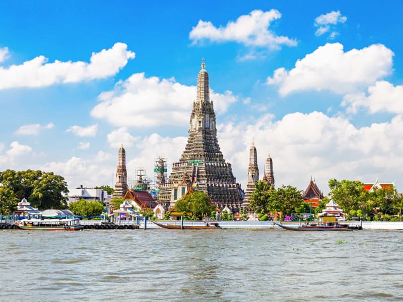Wat Arun Khmer Chao Phraya River Bangkok