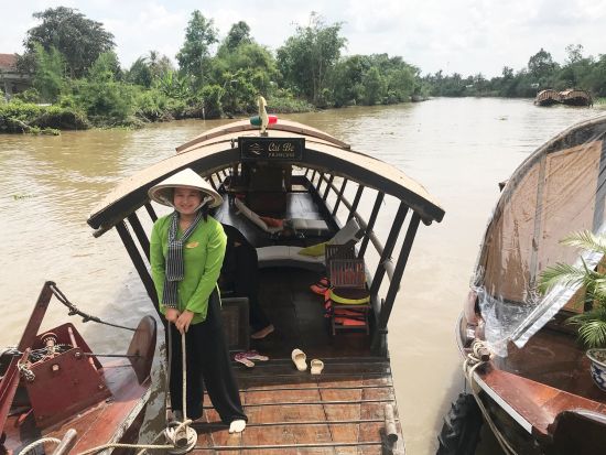 メコン川ラグジュアリークルーズ日帰りツアー　優雅なプリンセス号でワンランク上の体験を　早朝空港お迎え可＜貸切／現地ガイド(日本語可)／メコン郷土料理の昼食＞
