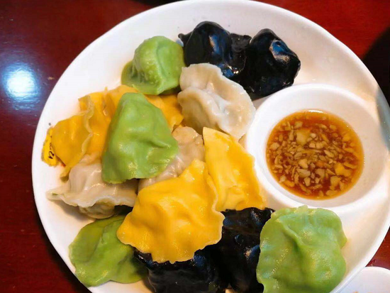 水餃子　　　　　　例