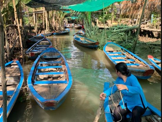 メコン川クルーズ＆クチトンネル観光ツアー　二大人気スポットを1日で巡る！ベテランガイド確約またはホタルクルーズプラン選択可＜象耳魚の昼食／日本語ガイド＞