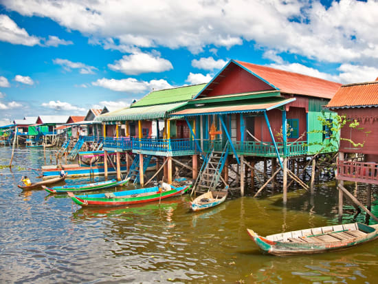 See the floating villages of Tonle Sap Lake