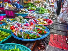 Maeklong Railway Market Produce Bangkok