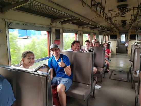 Maeklong Railway Market Train Ride Bangkok