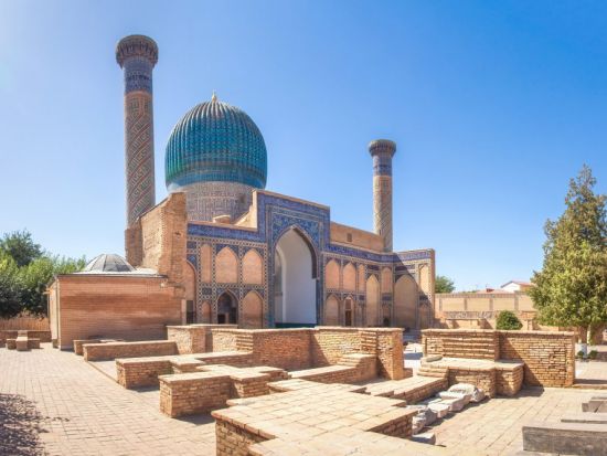 【3泊4日】青の都サマルカンドをじっくり観光☆タシュケント＆サマルカンド周遊ツアー＜日本語ガイド／食事＆ホテル付／タシュケント空港発着＞