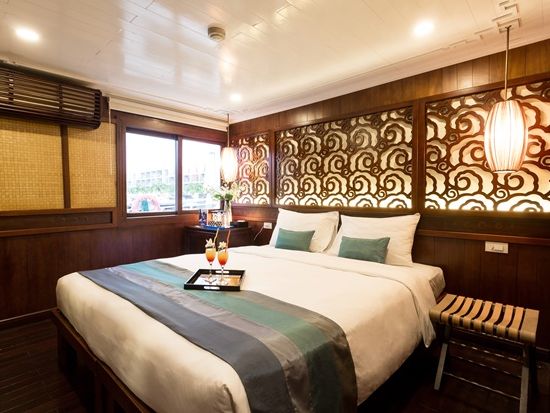 2大世界遺産を巡る！ハロン湾＋チャンアン1泊2日クルーズ「バーヤクラシック号」伝統的な木造テイストの帆船でアットホームな船旅を満喫