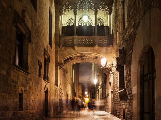 旧市街ナイトツアー＋フラメンコ・ショー（ロス・タラントス Los Tarantos）＋人気レストランでのディナー＜日本語／バルセロナ＞*前日まで予約OK