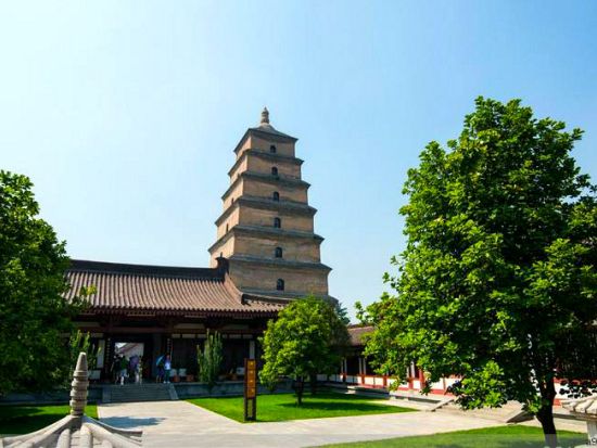 西安市内史跡巡り1日ツアー　博物館の事前予約付！陝西歴史博物館壁画逸品特別見学・大雁塔・青龍寺・古城壁・鐘楼・回民街観光＜貸切／昼食／日本語ガイド／西安発＞