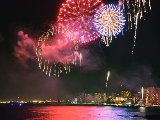 Hawaii_Oahu_Waikiki_Fireworks_Night_shutterstock_661455487