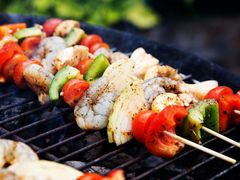 Seafood skewers