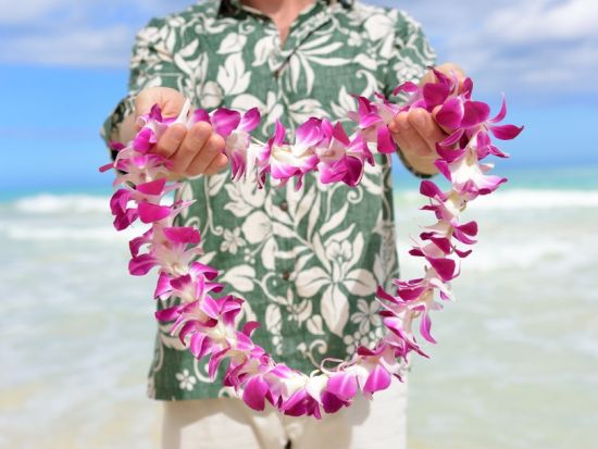 レイ・グリーティングサービス　新鮮な草花を使った種類豊富なレイから選べる！グループやハネムーンプランあり＜ダニエル・K・イノウエ国際空港＞