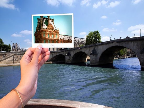 セーヌ川ランチクルーズ予約　バトーパリジャン　選べる座席タイプ ＜12:45発／3コースランチ／現地集合・解散＞*前日まで予約OK