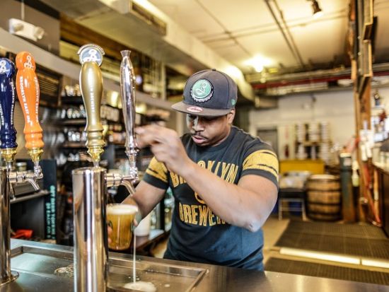 ブルックリン観光　ブルックリンブルワリー＆ビアガーデンでのテイスティング＋ウイリアムズバーグ散策＜4時間／日本語ガイド／貸切＞