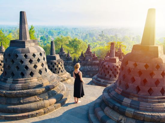 世界遺産ボロブドゥール遺跡＆プランバナン寺院観光ツアー　高級ホテル「アマンジウォ」昼食プランあり ＜日本語ガイド／貸切／昼食付き／1日／ジョグジャカルタ発＞