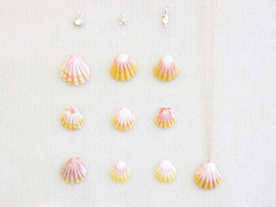 【手作り体験教室】サンライズシェル・ネックレス　オリジナルハワイアン雑貨 ＜日本語スタッフ＞