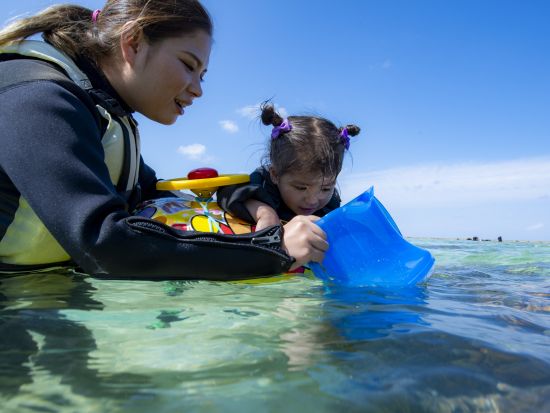 宮古島定番アクティビティ お魚さがし体験＋サンセットSUPセットプラン＜再チャレンジ無料保証／写真付き／1日／宮古島＞