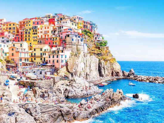 複数プランから選べる！世界遺産チンクエ・テッレ 4つの村　1日観光ツアー ＜英語ガイド／日本語アシスタント付プランあり／昼食付きプランあり＞