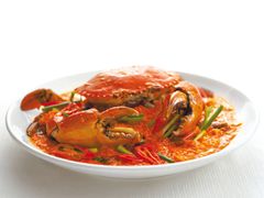 Fried curry crab