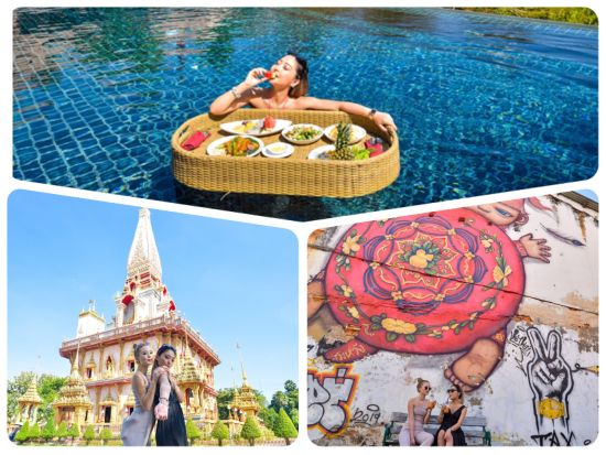 隠れ家リゾートのフローティングランチ　フォトジェニックツアー付きプランあり＜ホテル送迎付／英語ドライバー／貸切＞