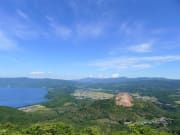 昭和新山と洞爺湖