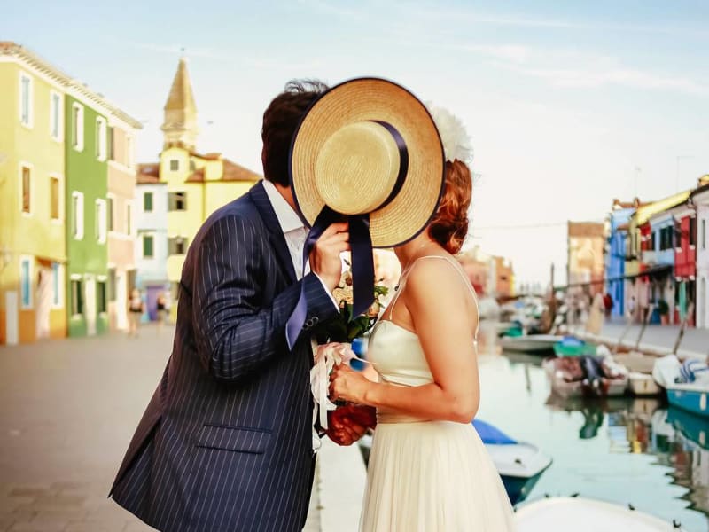 Italy, Burano, Photoshoot, Couple
