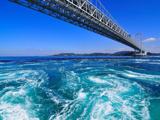 貸切2都市周遊ツアー　鳴門＆徳島の市内観光！　うずしお観潮船＋徳島城＋阿波十郎兵衛屋敷＋霊山寺＋ドイツ館＋藍の館＜7時間／1～9名／徳島市発＞