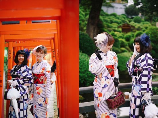 着物レンタル 雷門徒歩2分！大正ロマンを感じるモダンまたはレース着物で浅草を散策＜浅草＞by サクラフォトスタジオ